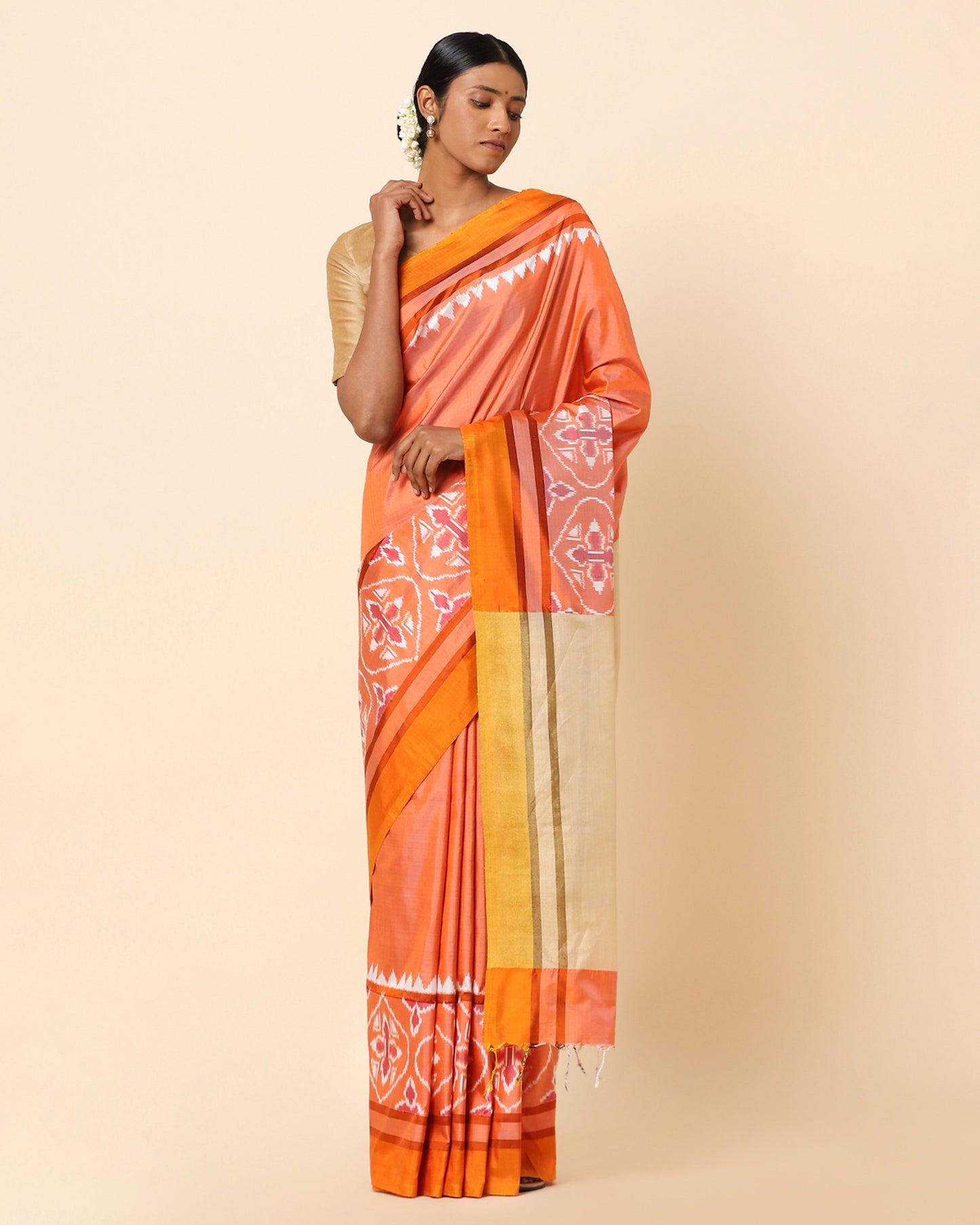 Rene Weft Ikat Silk Saree