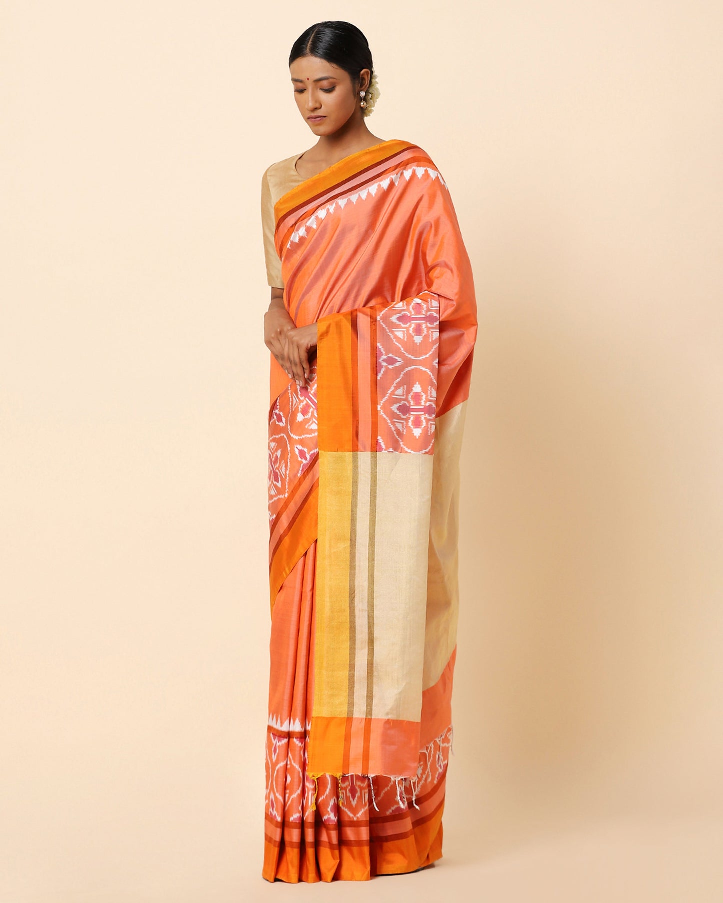 Rene Weft Ikat Silk Saree