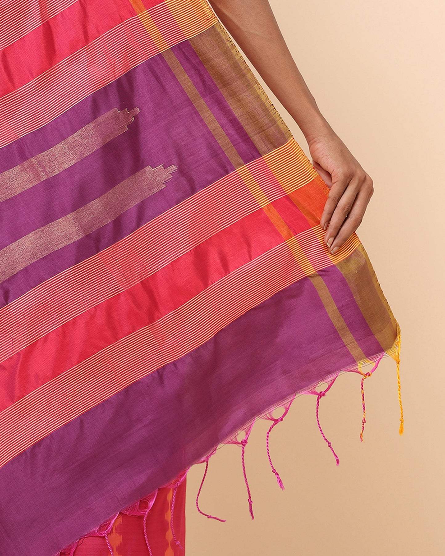 Sona Weft Ikat Silk Saree