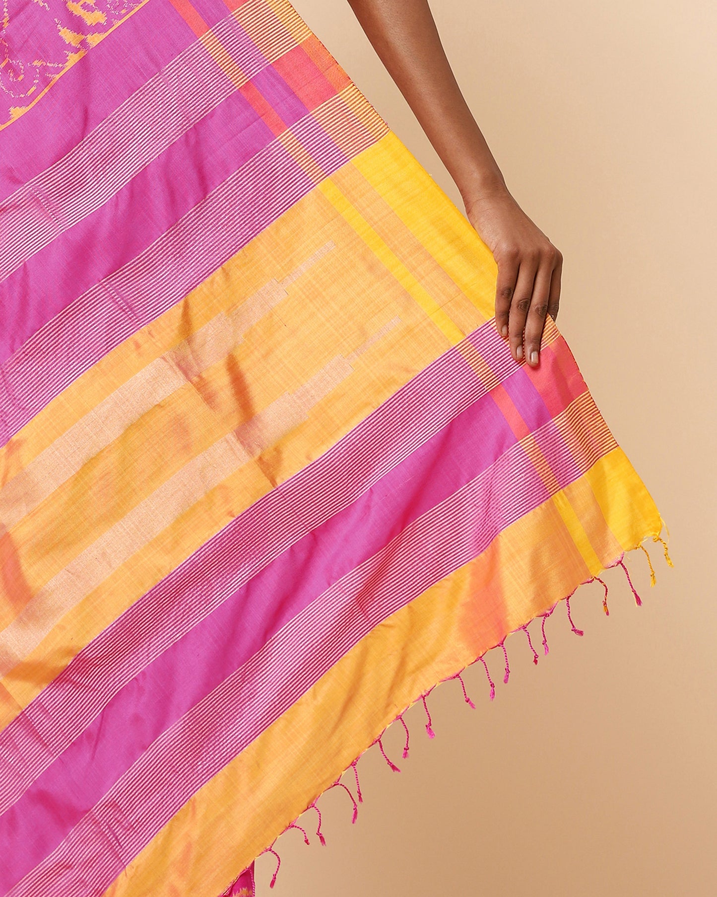 Sona Weft Ikat Silk Saree