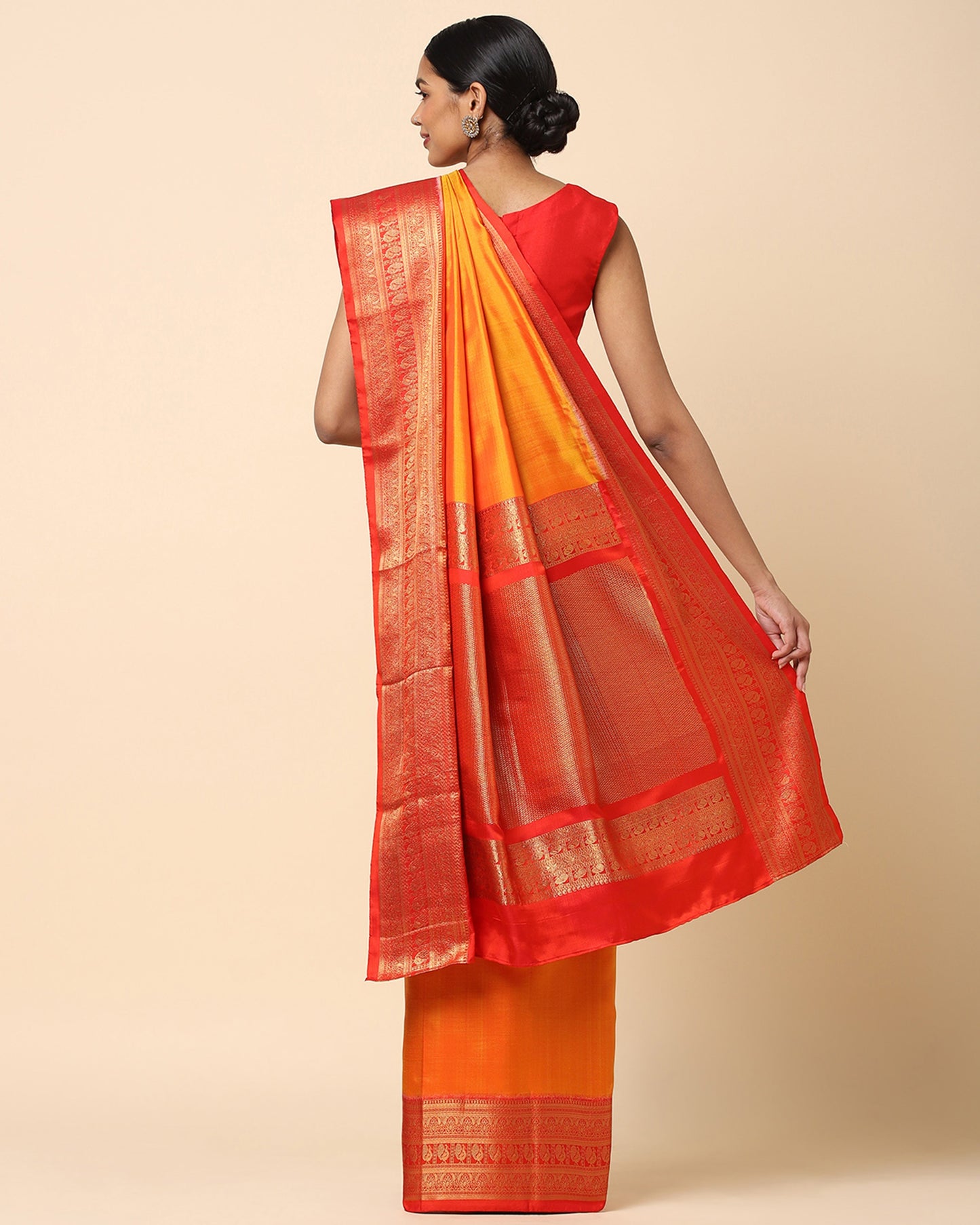 Mudra Weft Ikat Silk Saree
