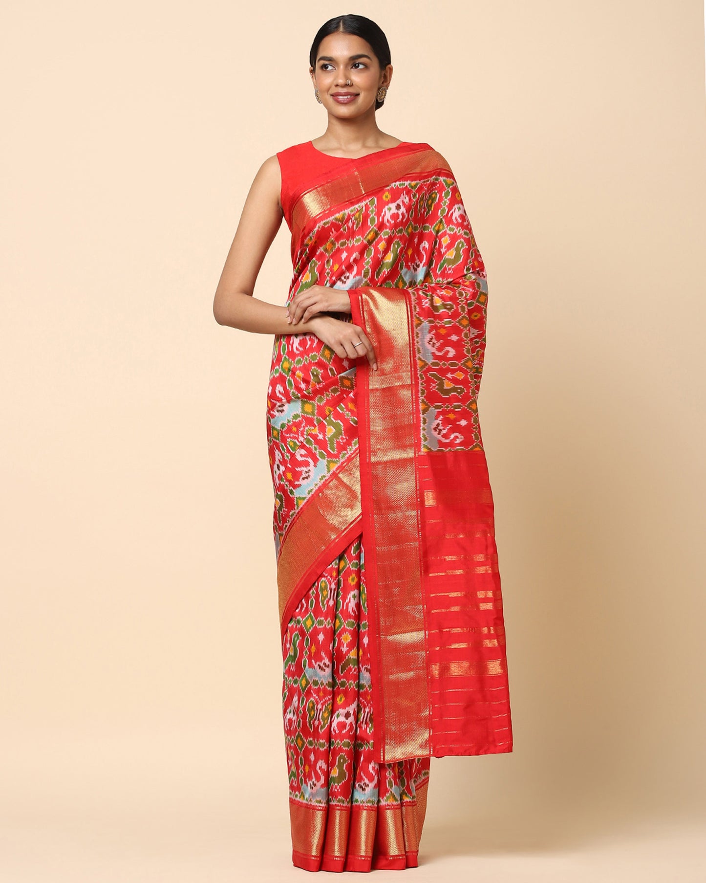 Samhita Weft Ikat and Jacquard Silk Saree