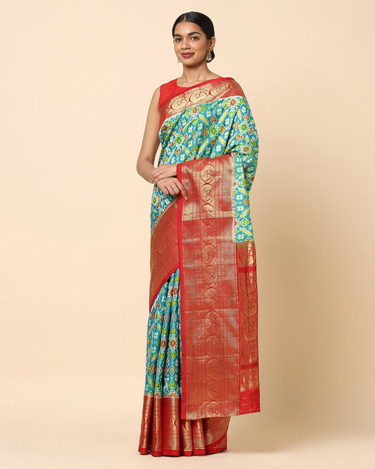 Aabha Weft Ikat Silk Saree International