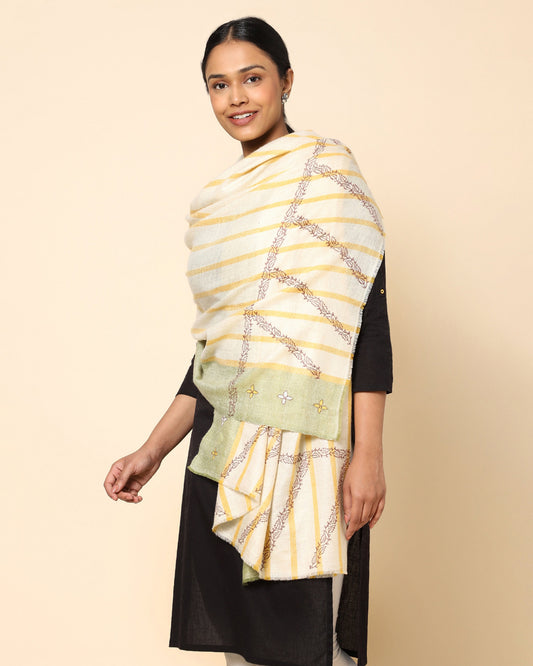 Raushan Sozni Embroidery Pashmina Shawl