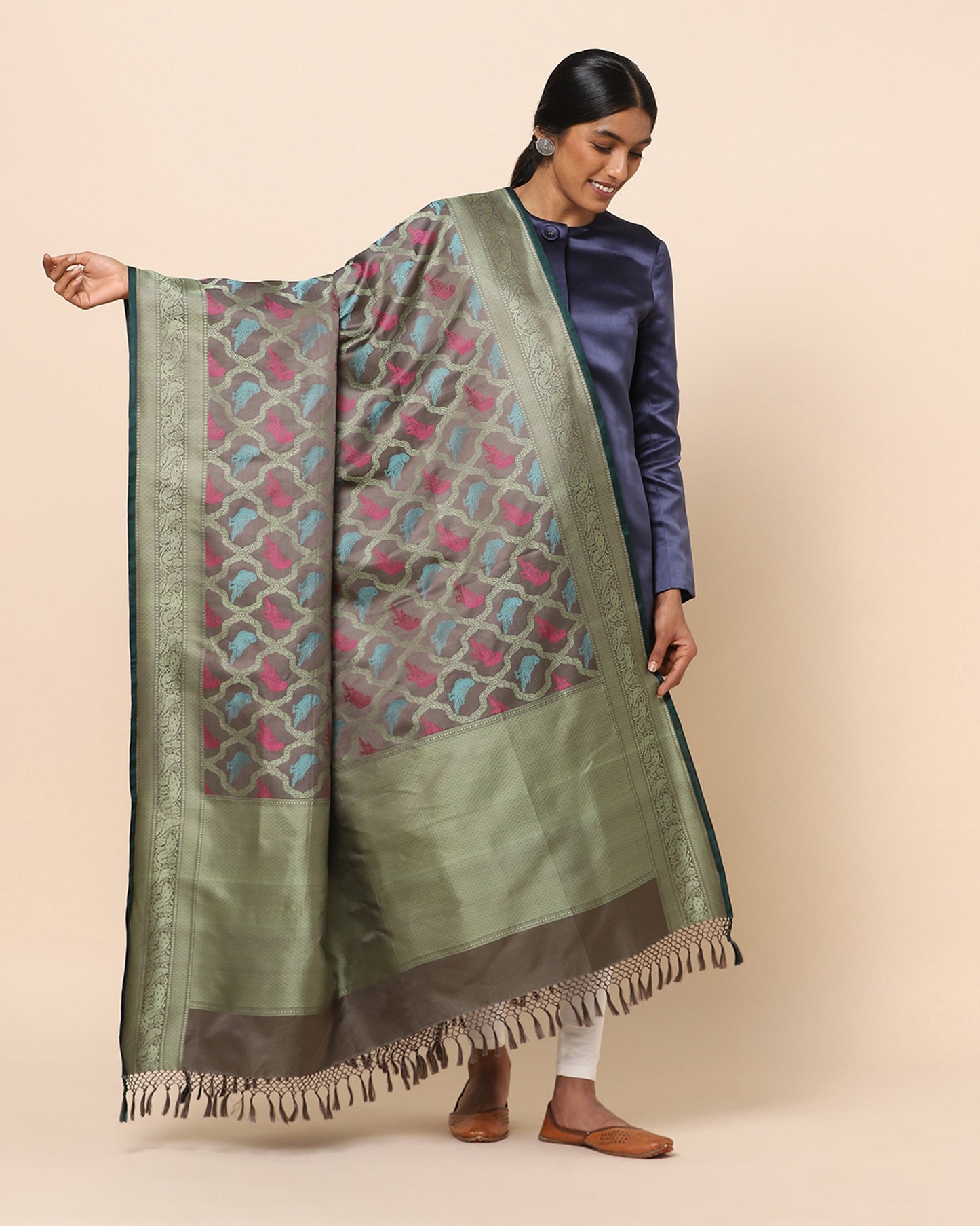Narmada Tanchoi Silk Dupatta