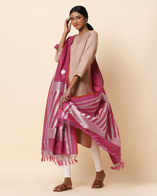 Zinat Kadwa Silk Dupatta
