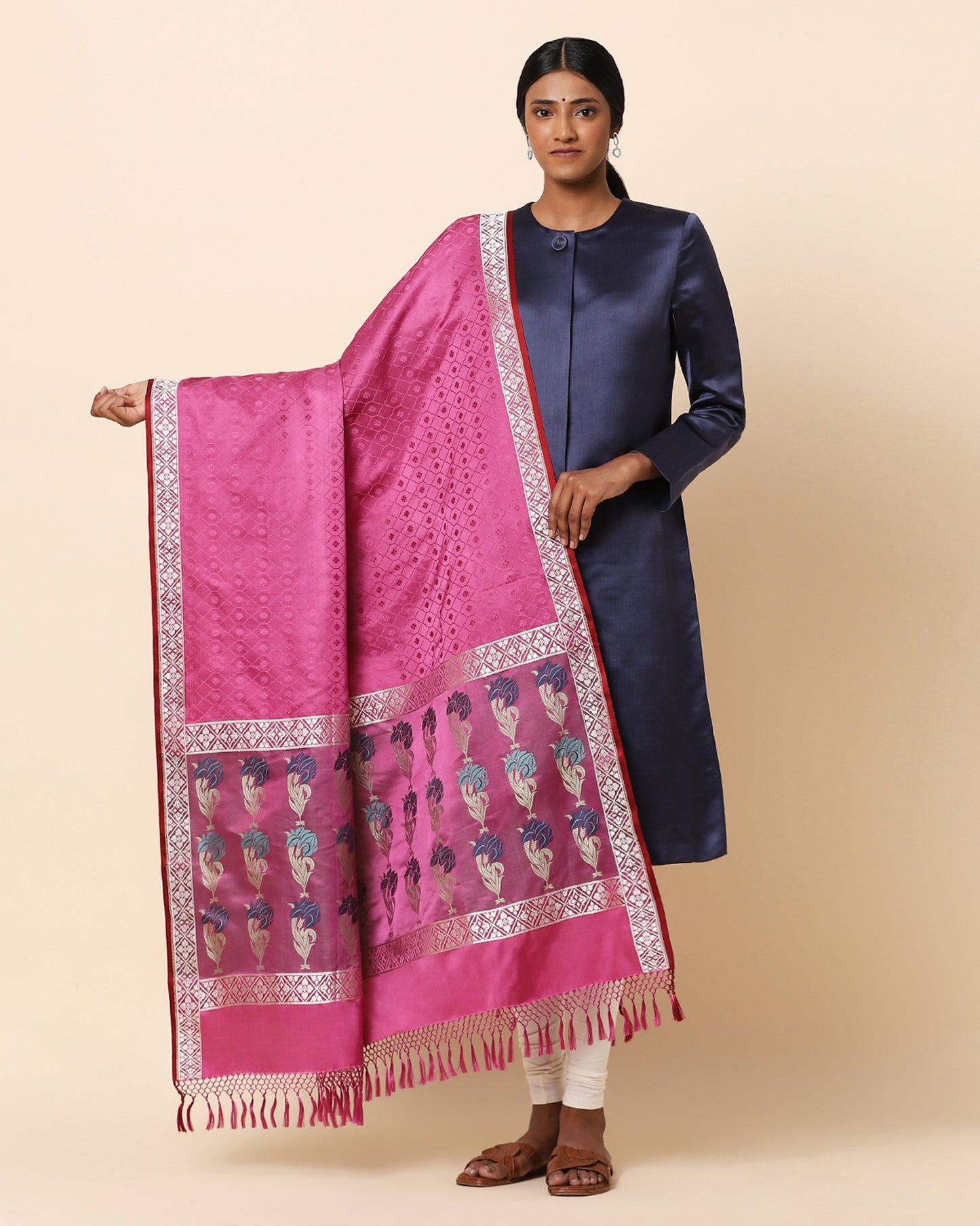 Neel Kamal Tanchoi Silk Dupatta