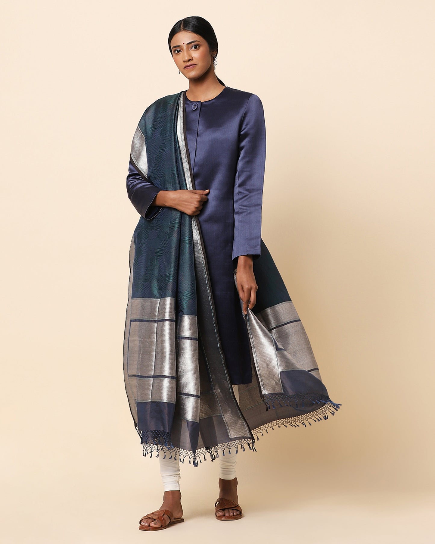 Chand Tanchoi and Kadwa Silk Dupatta