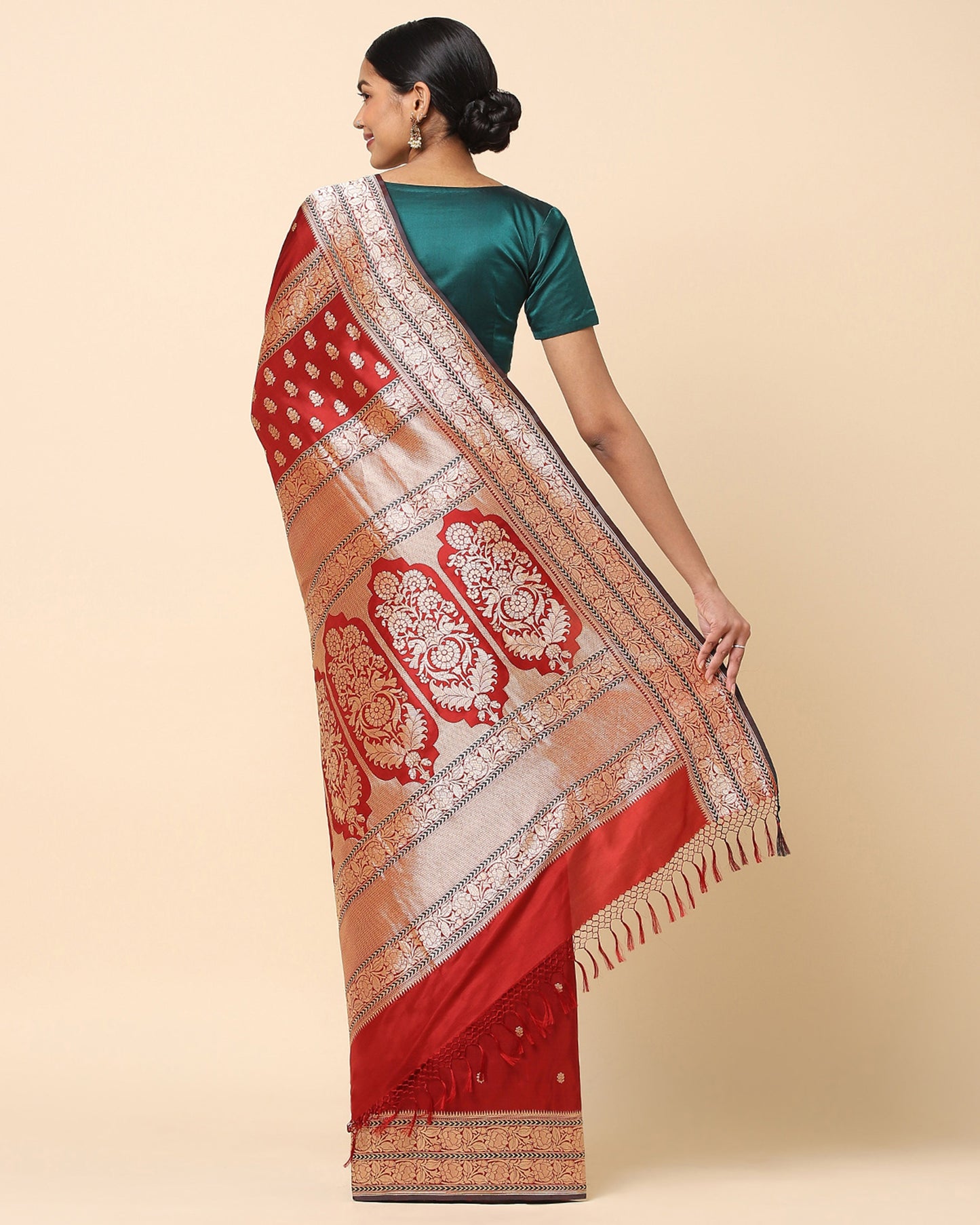 Bagh Kadwa Silk Saree