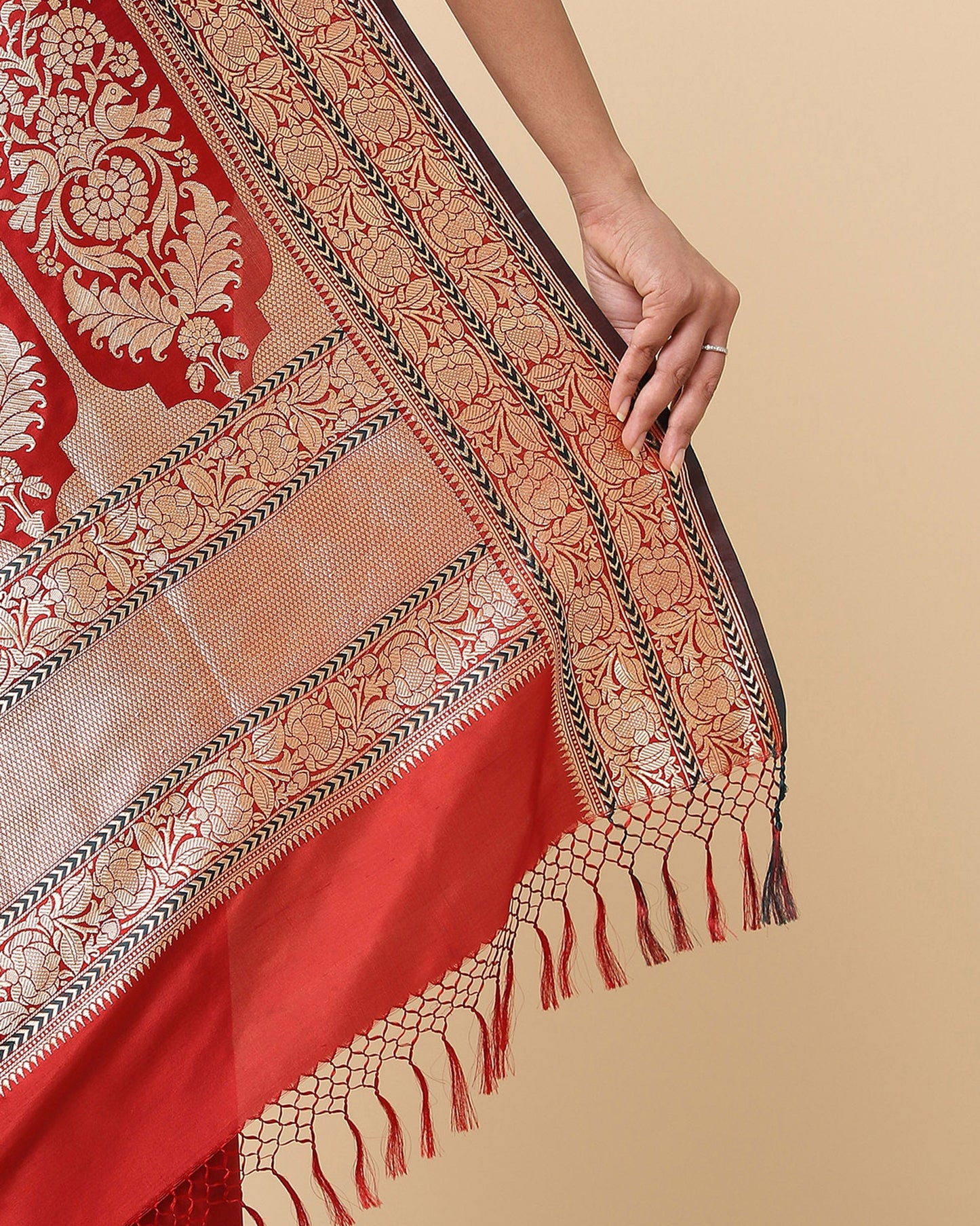 Bagh Kadwa Silk Saree