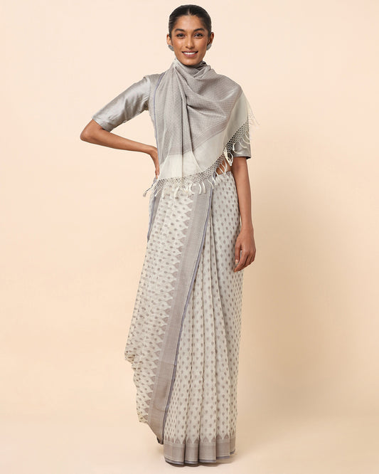 Tara Cutwork Silk Cotton Saree