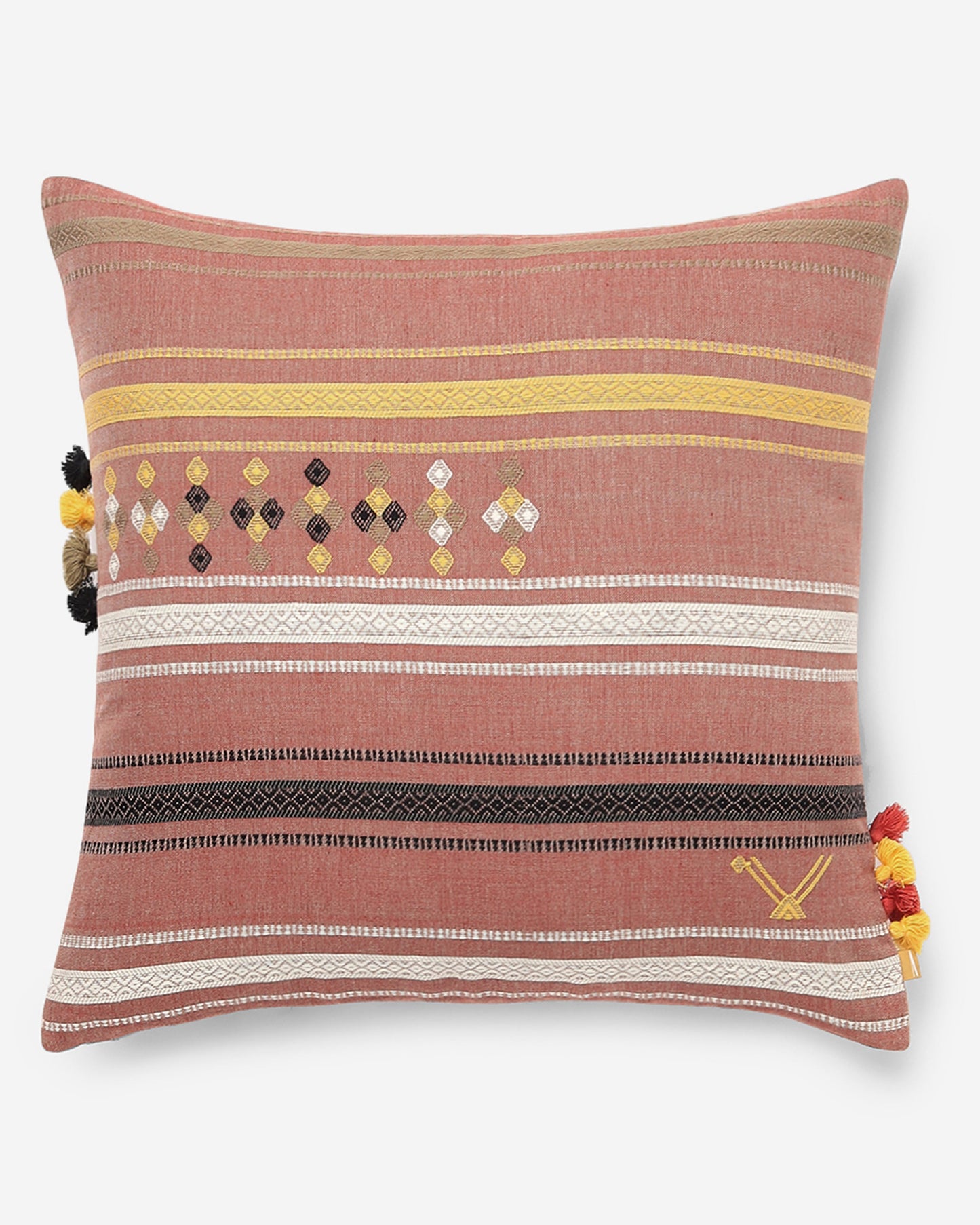 Ella Extra Weft Cotton Cushion Cover