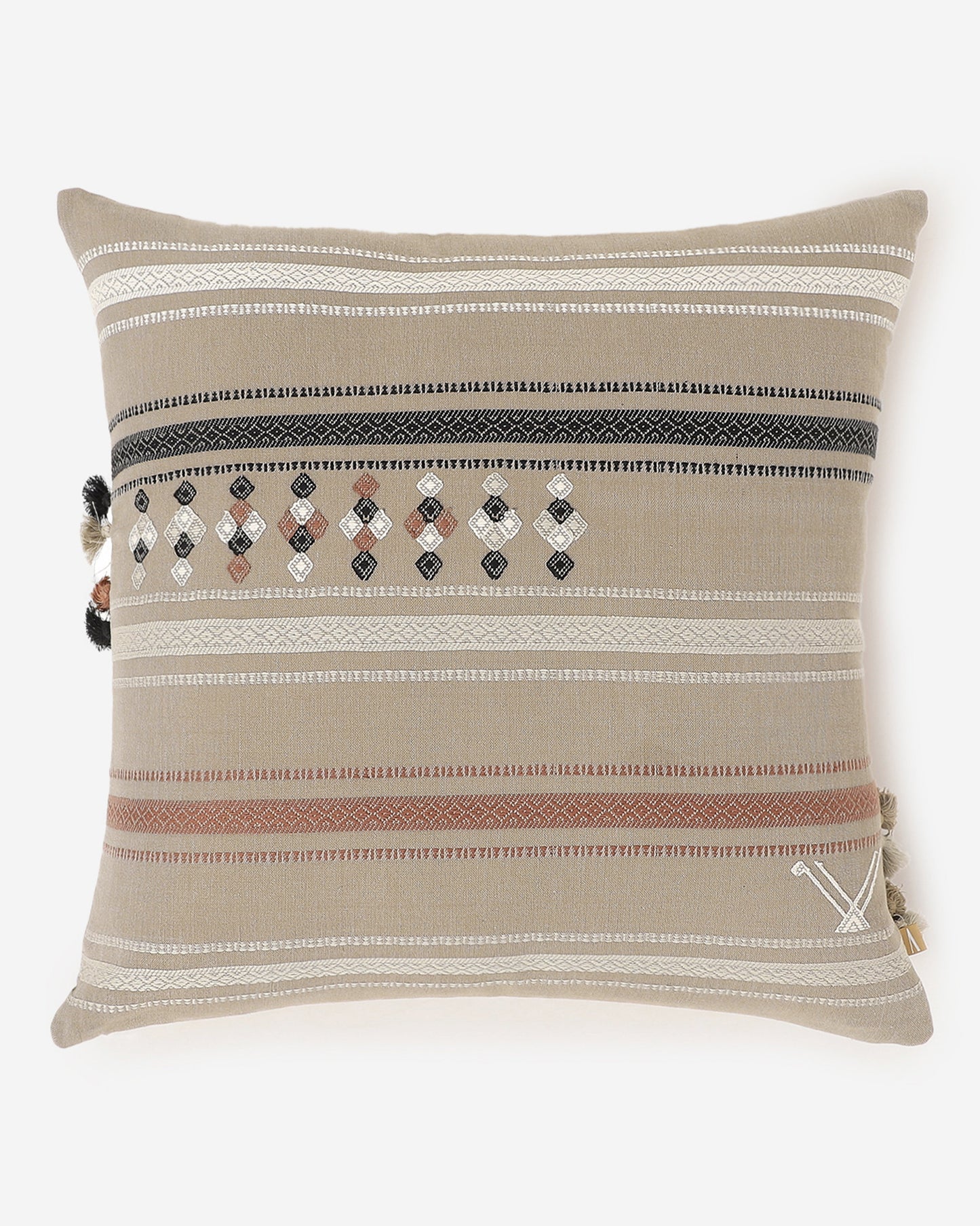 Ella Extra Weft Cotton Cushion Cover