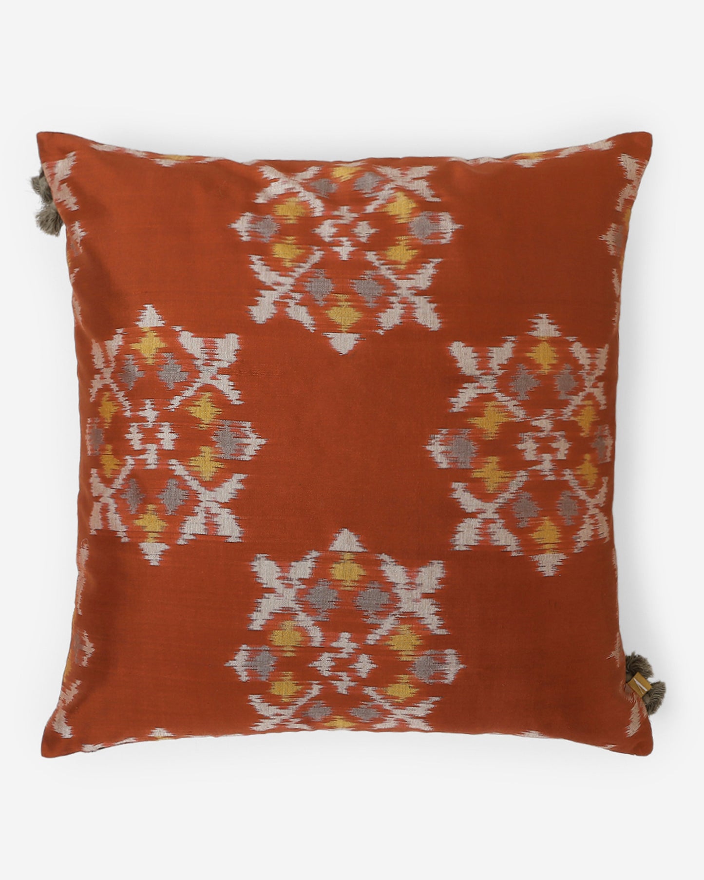 Sagara Weft Ikat Cotton Silk Cushion Cover