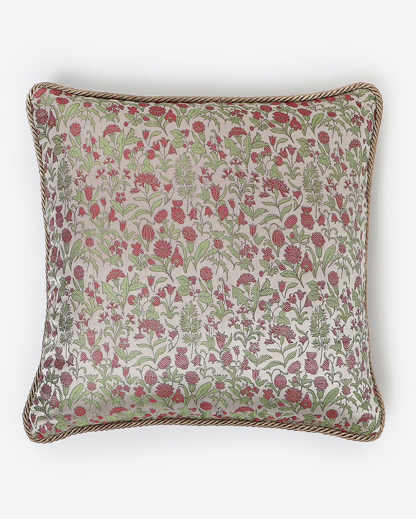Garden Tanchoi Silk Cushion Cover