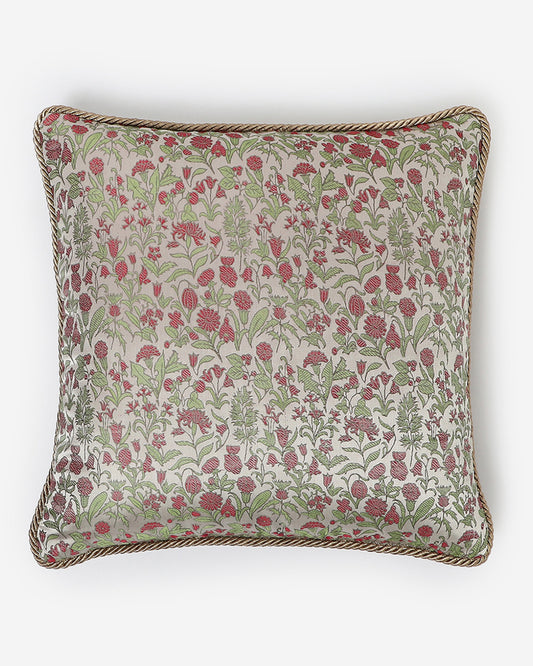 Garden Tanchoi Silk Cushion Cover
