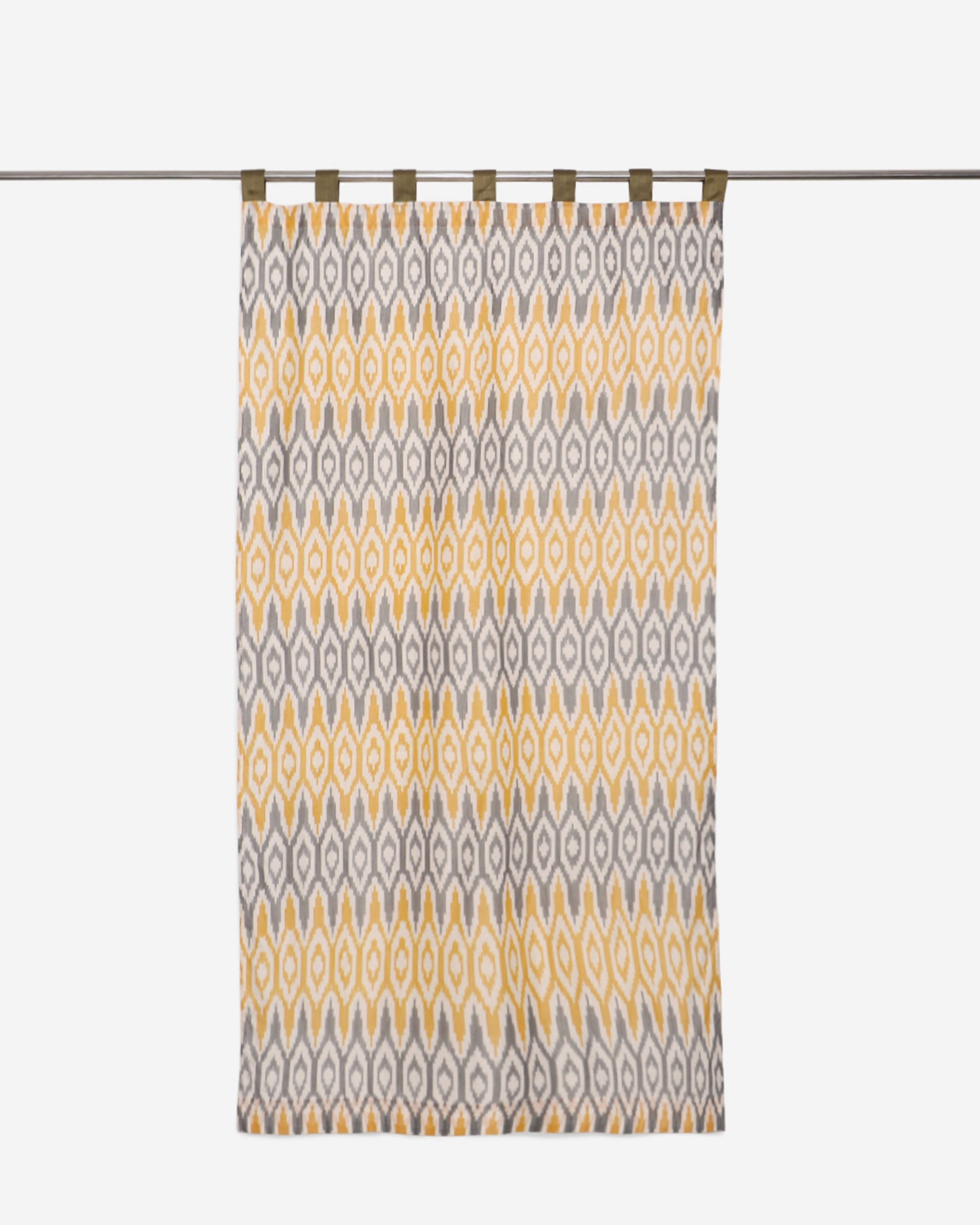 Pavan Warp Ikat Cotton Curtain