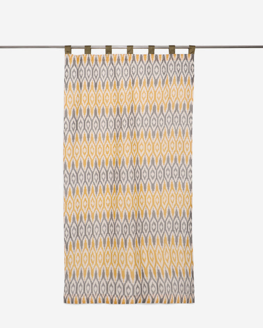 Pavan Warp Ikat Cotton Curtain