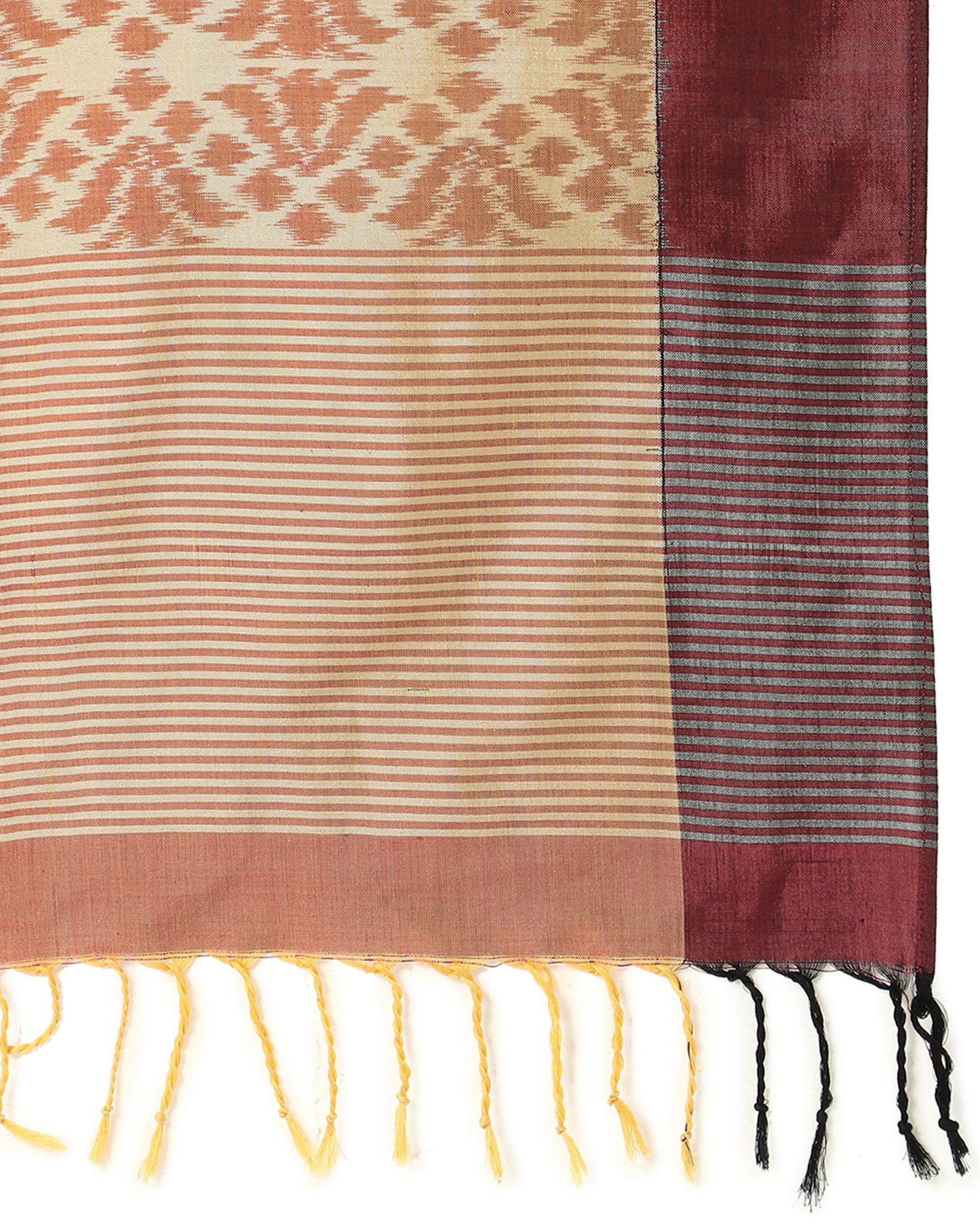 Neena Weft Ikat Cotton Silk Stole