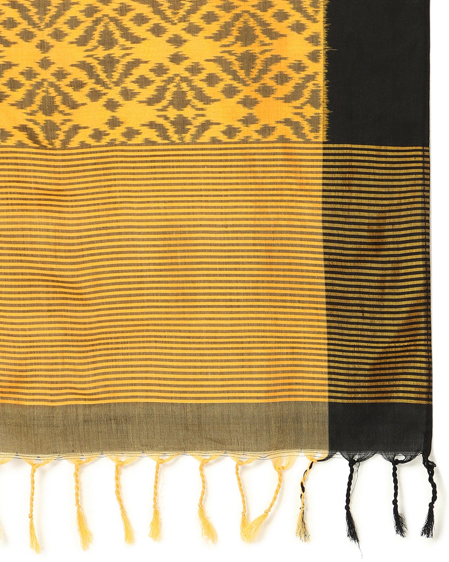 Neena Weft Ikat Cotton Silk Stole