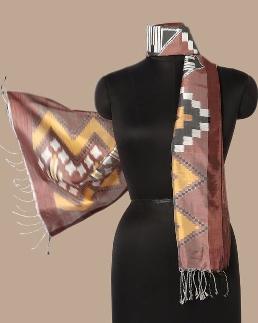 Tanaya Weft Ikat Silk Stole