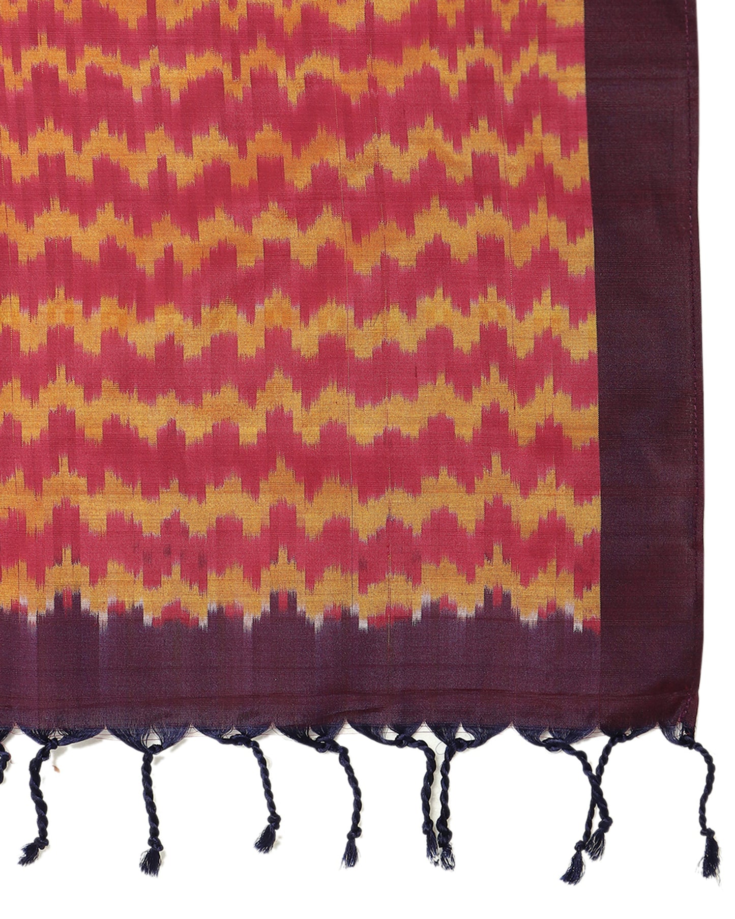 Shantai Warp Ikat Silk Cotton Stole