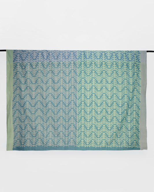 Aami Warp Ikat Cotton Bed Cover