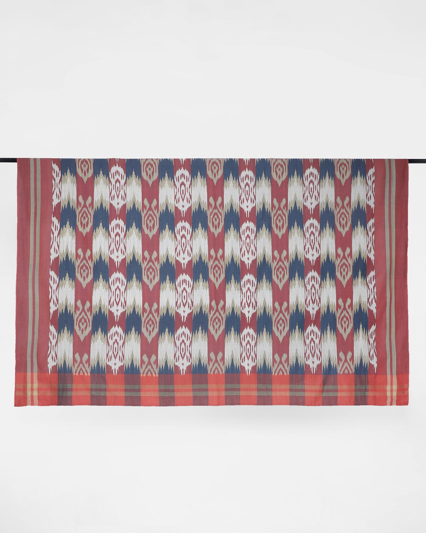 Feray Warp Ikat Cotton Bed Cover