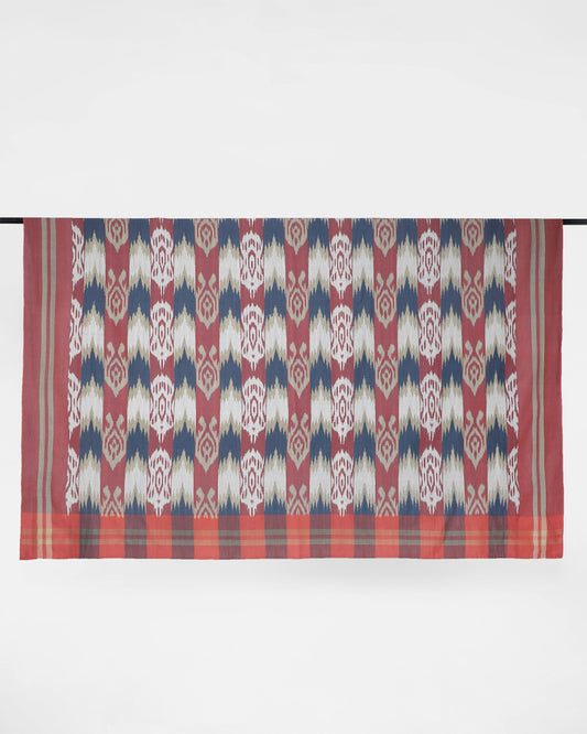 Feray Warp Ikat Cotton Bed Cover