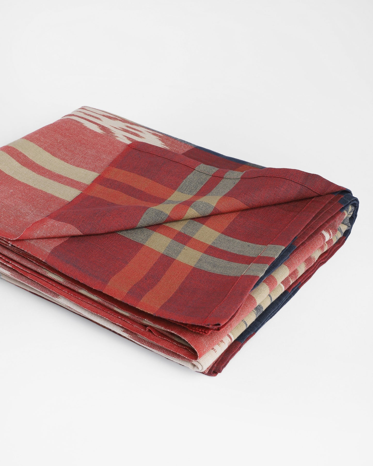 Feray Warp Ikat Cotton Bed Cover