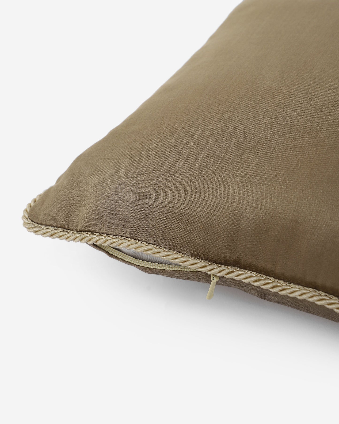 Solid Satin Silk Cotton Cushion Cover