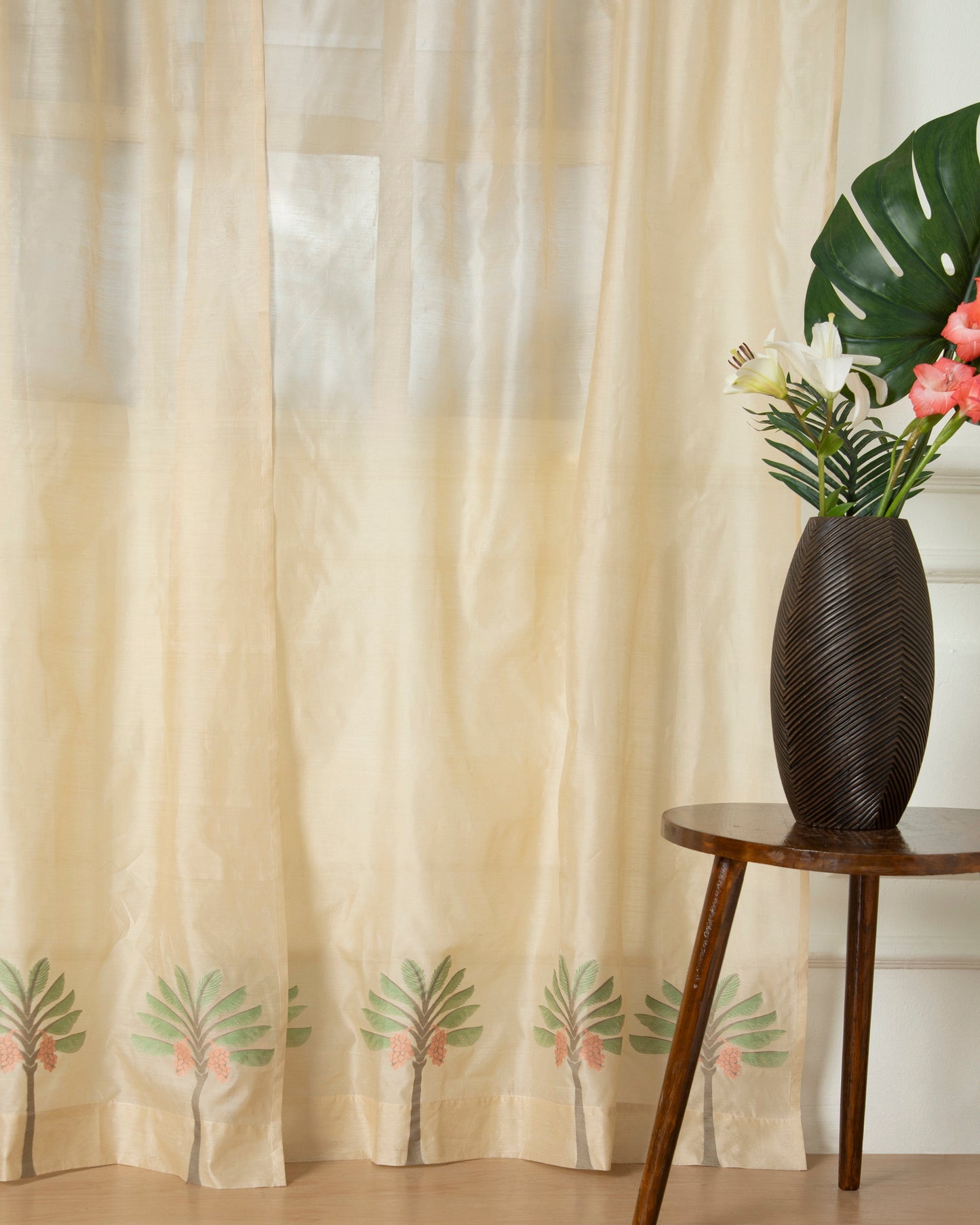 Aralam Powdi Silk Cotton Curtain
