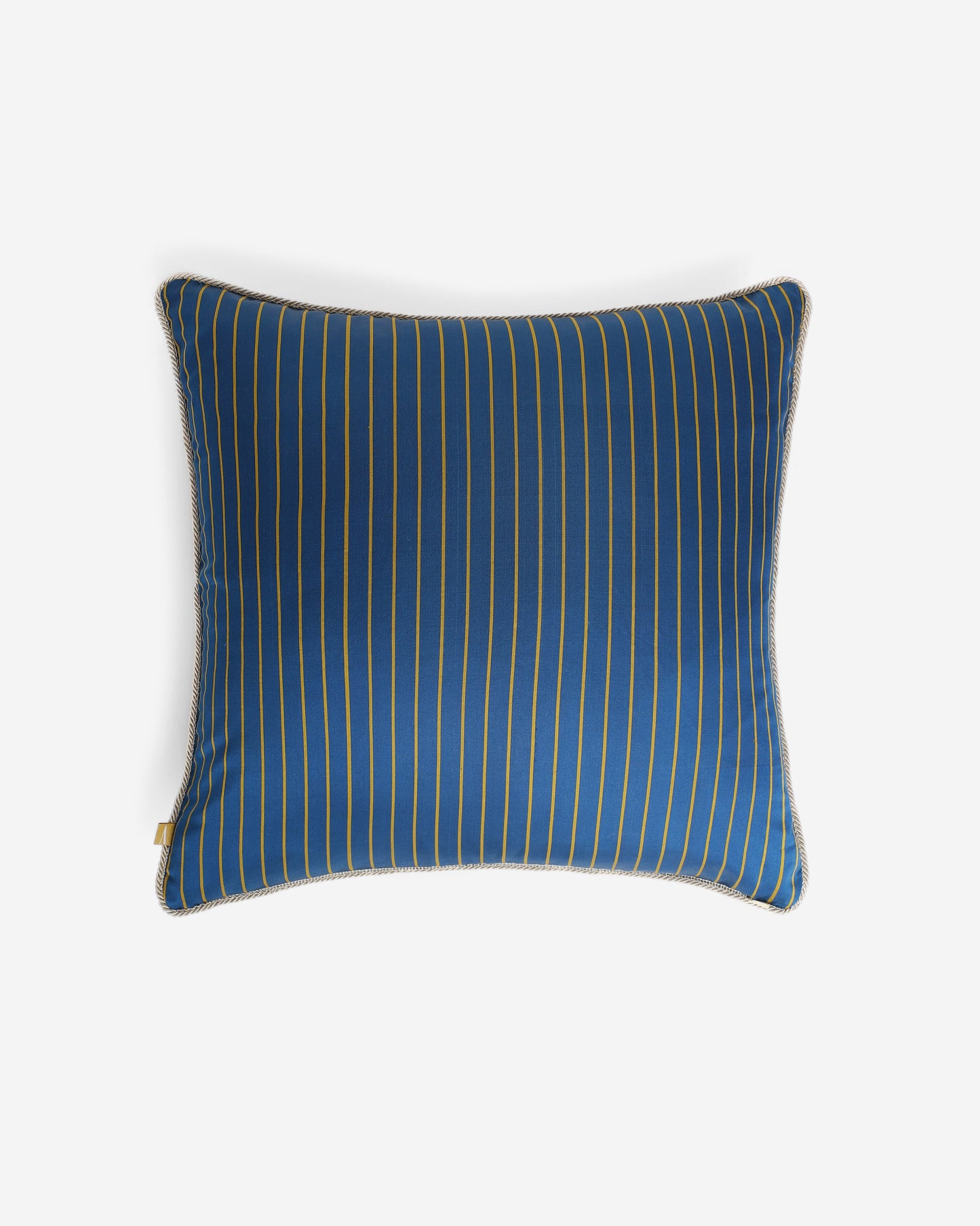 Solid Stripe Satin Cotton Silk Cushion Cover