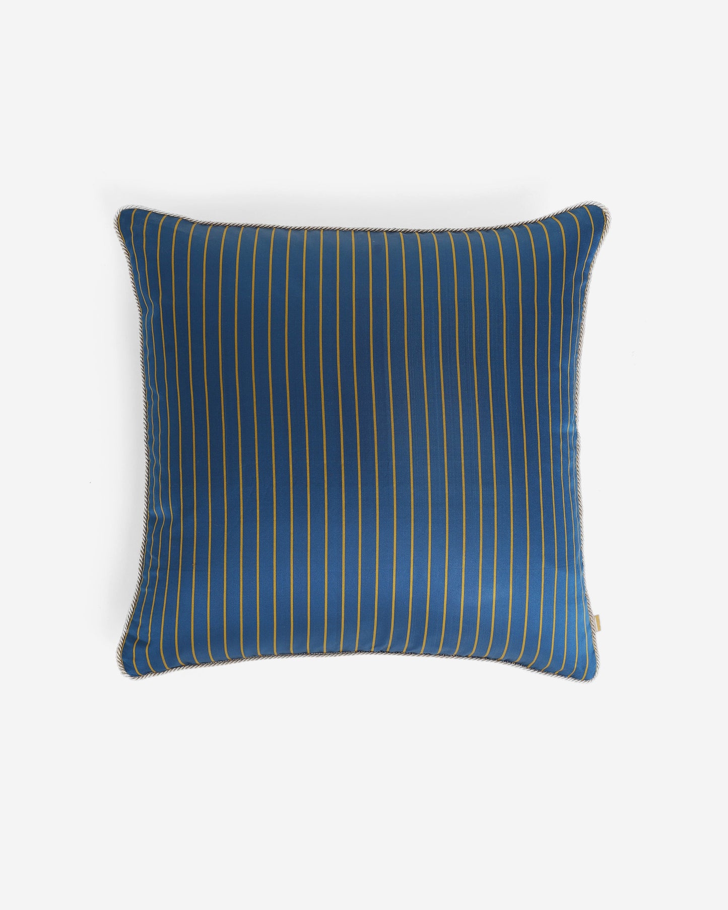 Solid Stripe Satin Cotton Silk Cushion Cover