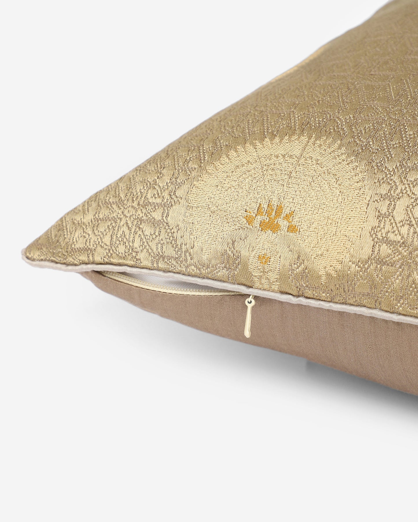 Damla Satin Brocade Silk Cushion Cover