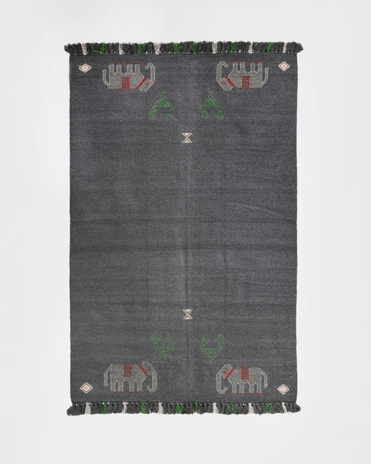 Navneet Extra Weft Cotton Wool Rug