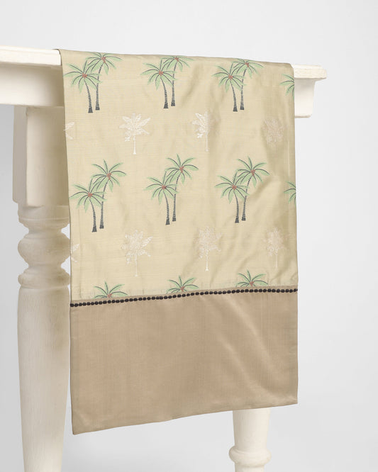 Aranya Powdi Silk Cotton Table Runner