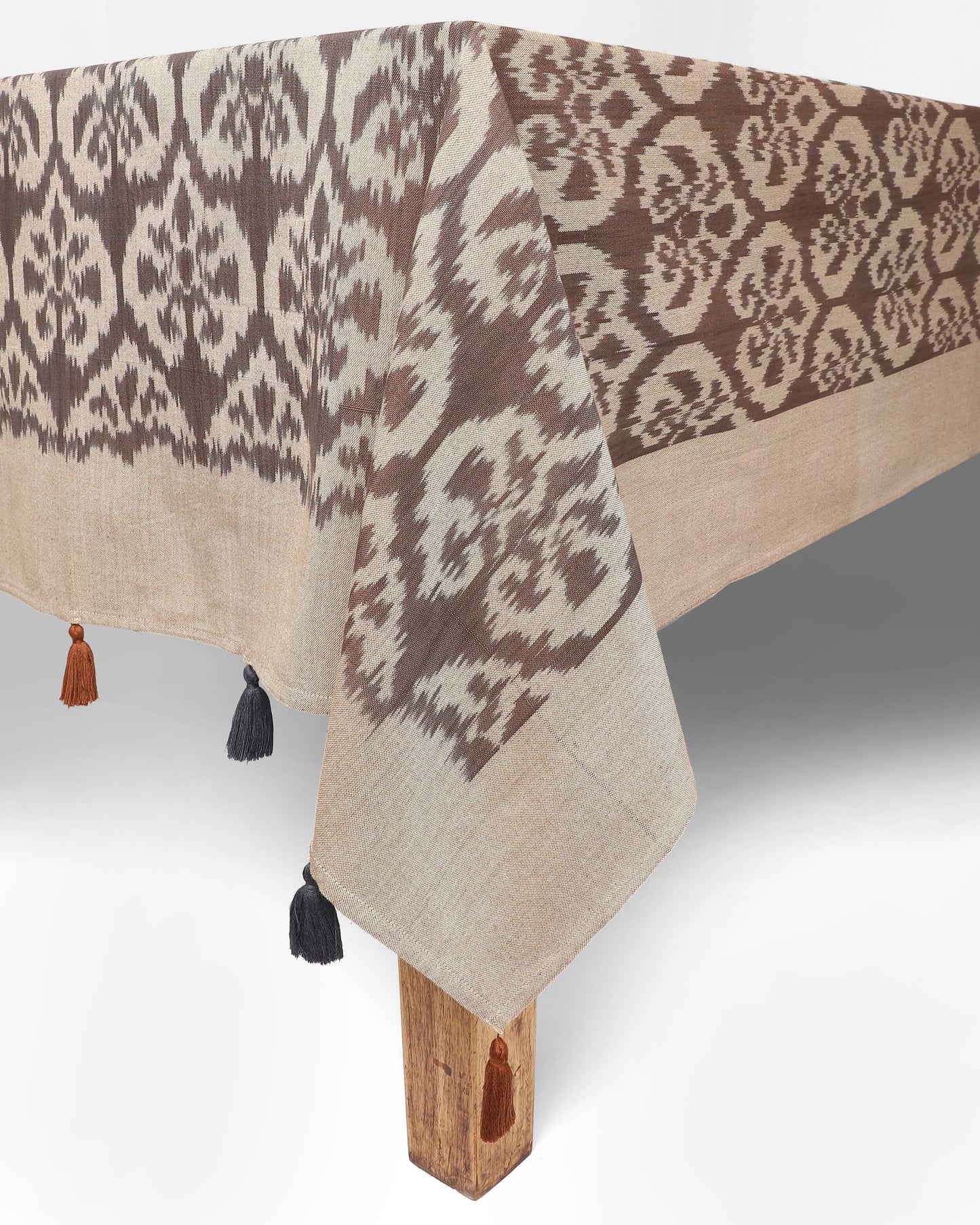 Okan Warp Ikat Cotton Table Cover