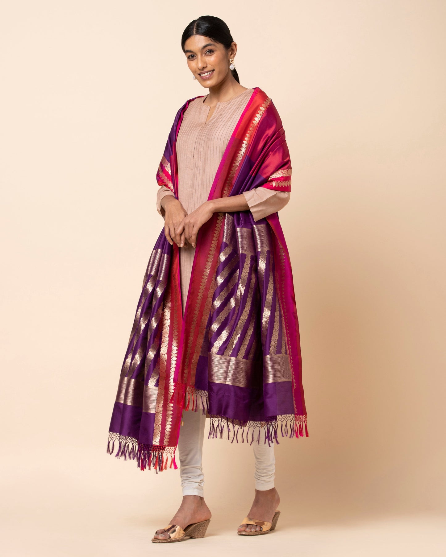 Zinat Kadwa Silk Dupatta