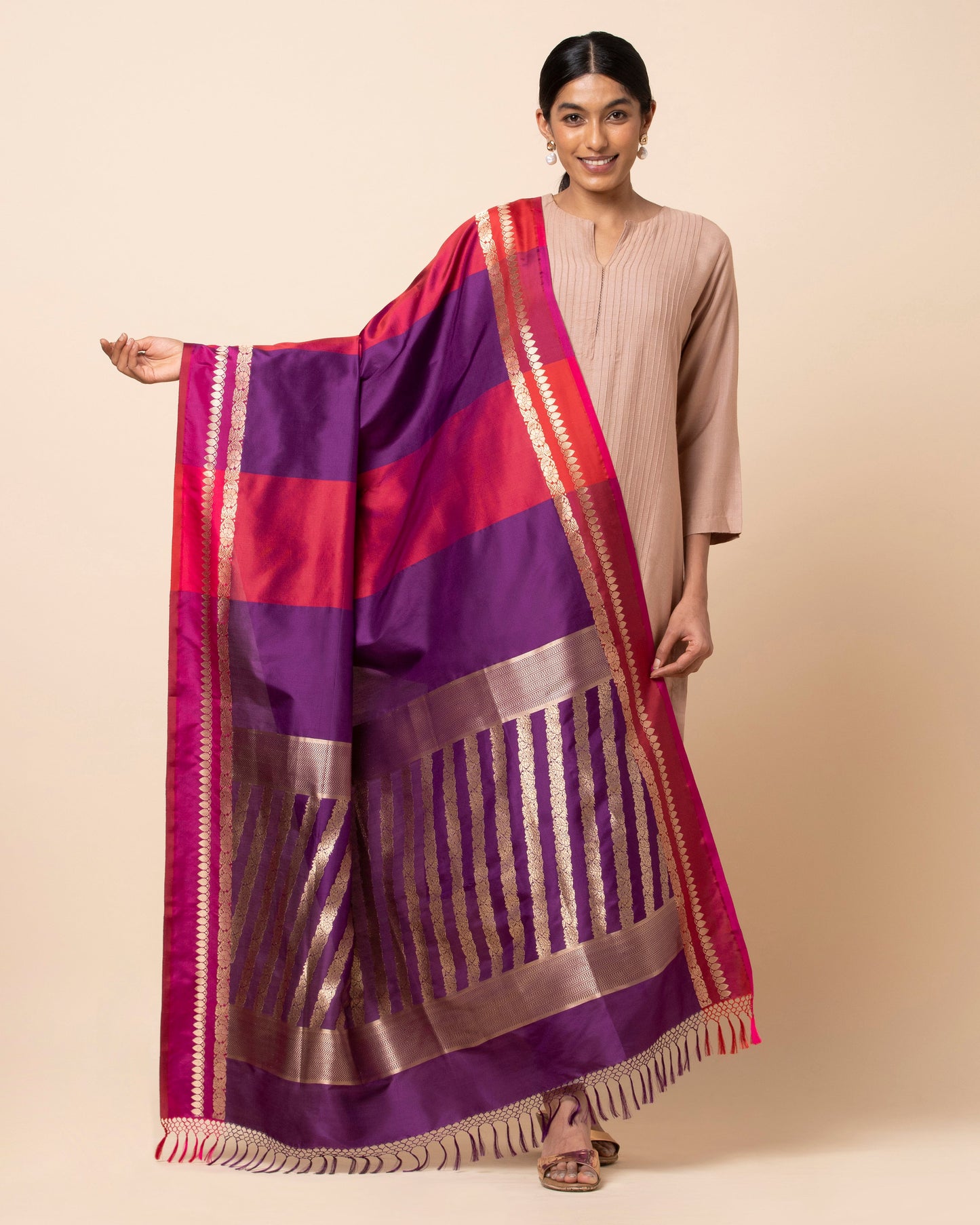 Zinat Kadwa Silk Dupatta
