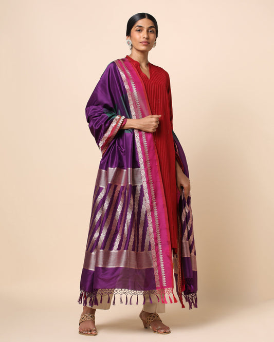Zinat Kadwa Silk Dupatta