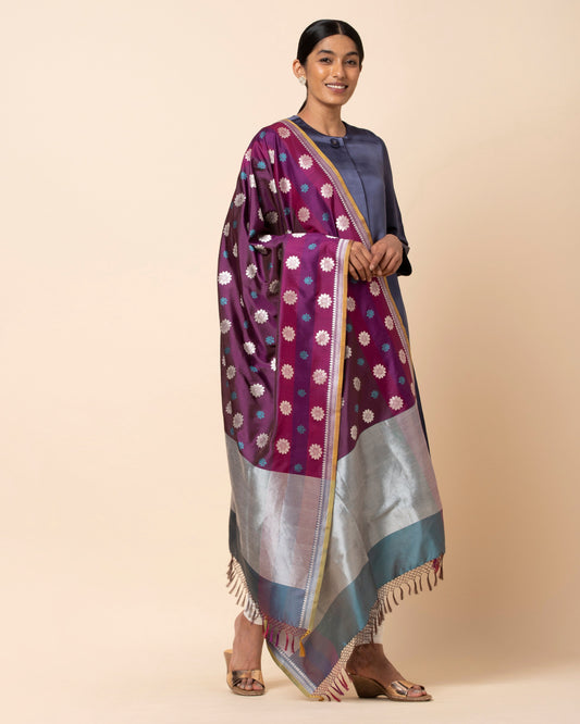 Ambuja Cutwork Silk Dupatta