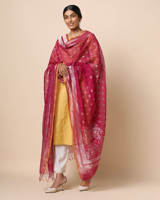 Rudra Jamdani Silk Cotton Dupatta