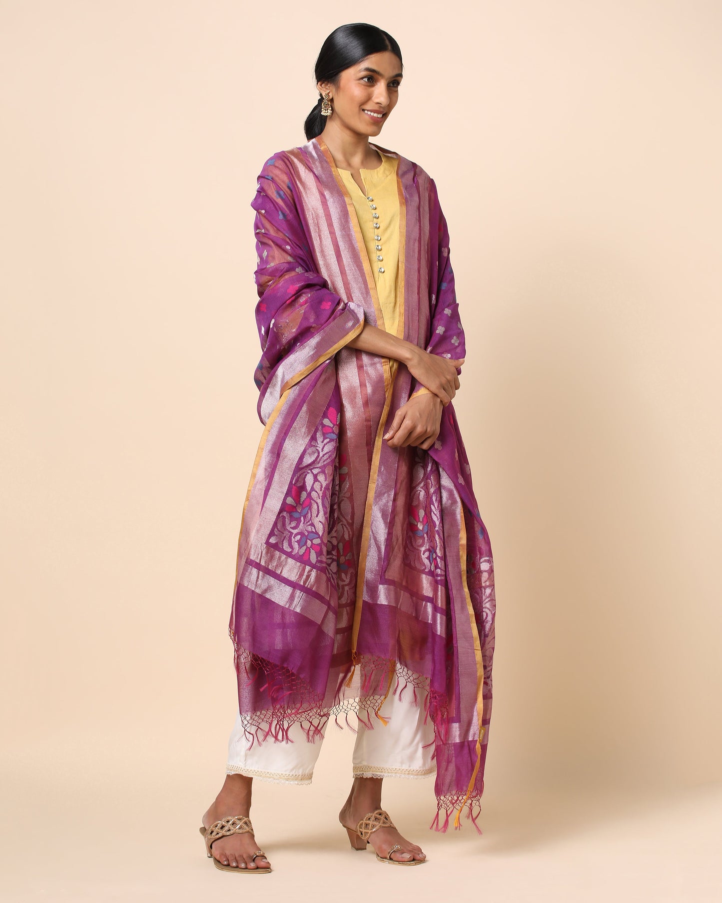 Rudra Jamdani Silk Cotton Dupatta