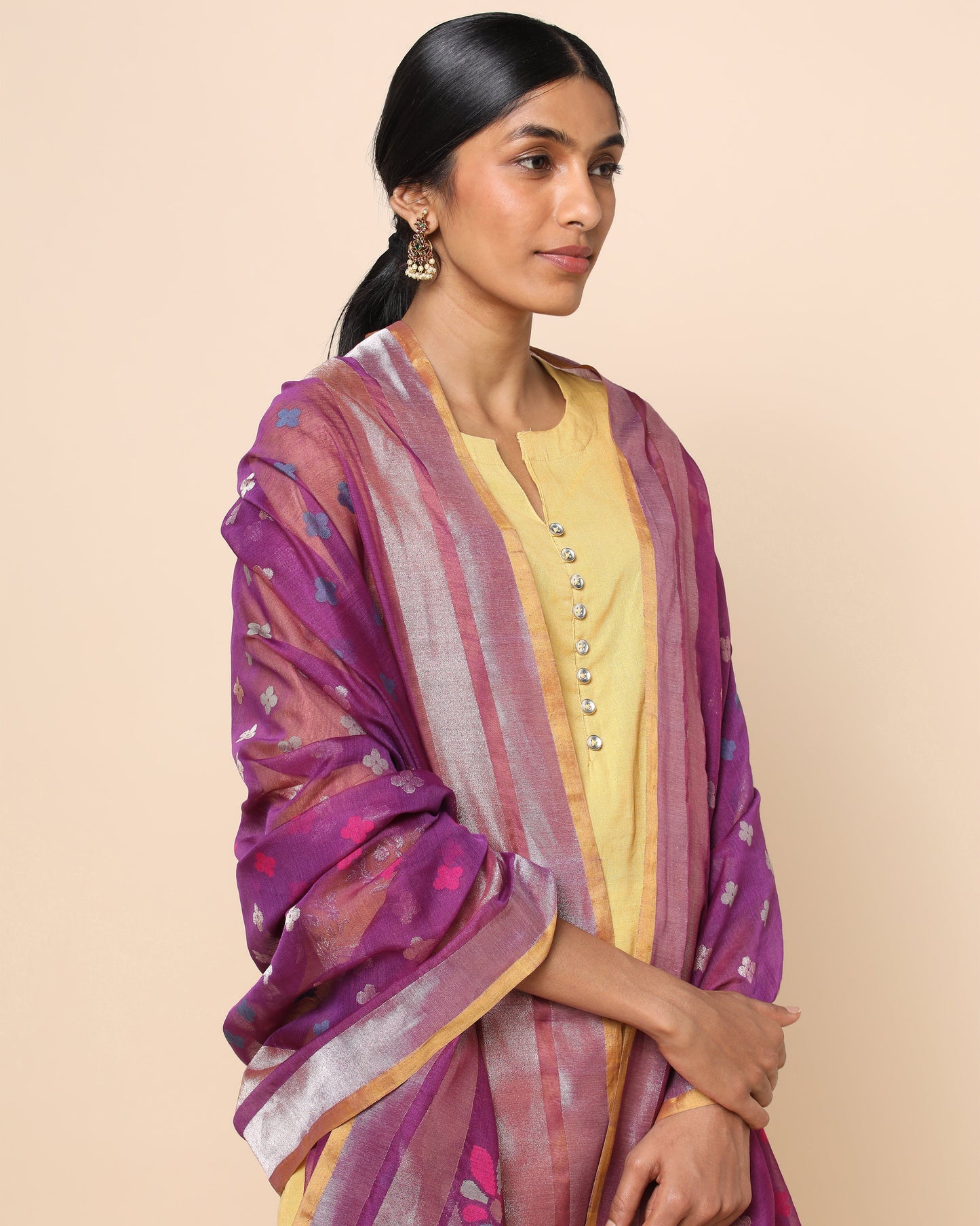 Rudra Jamdani Silk Cotton Dupatta