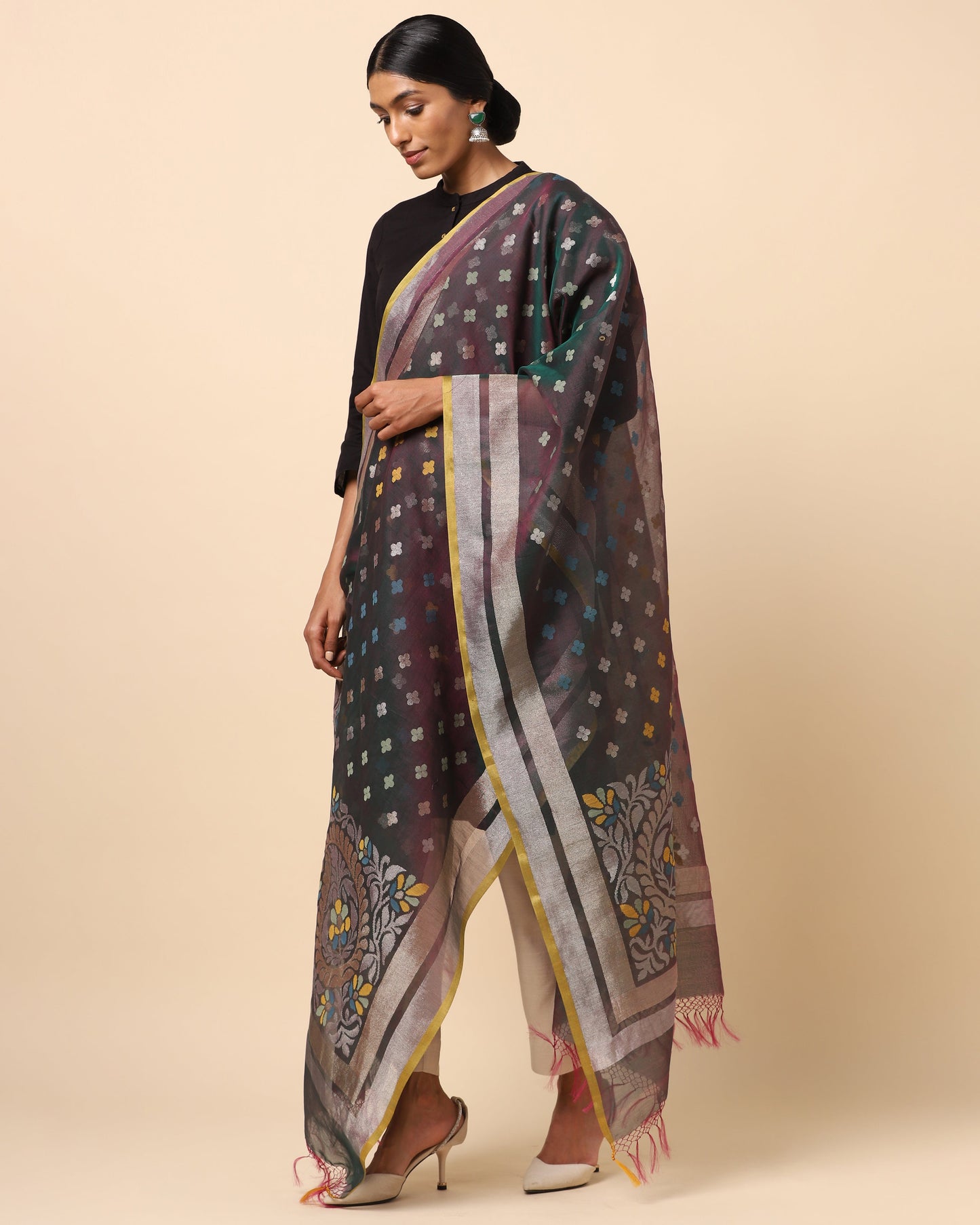 Rudra Jamdani Silk Dupatta