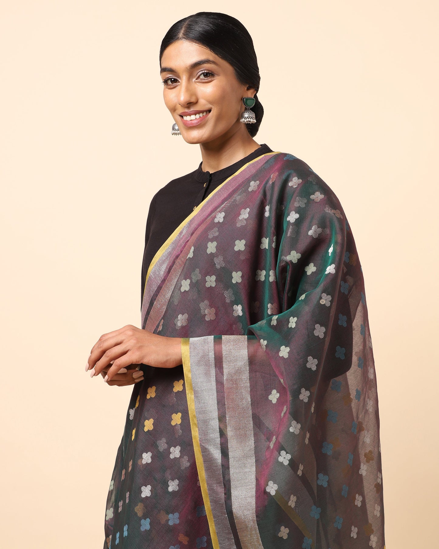 Rudra Jamdani Silk Dupatta