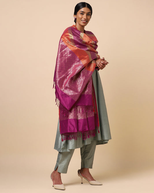 Antika Powdi Silk Dupatta