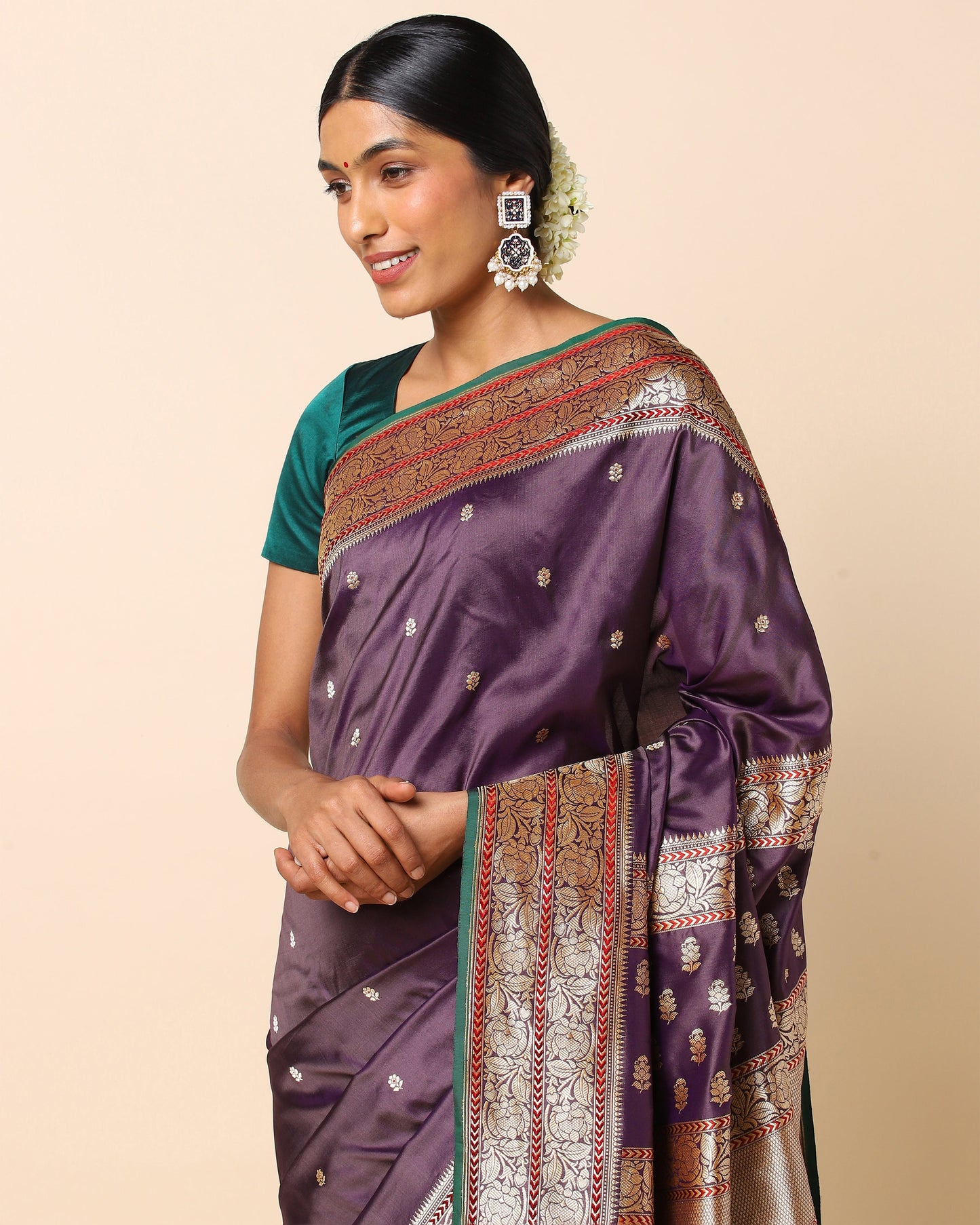 Bagh Kadwa Silk Saree