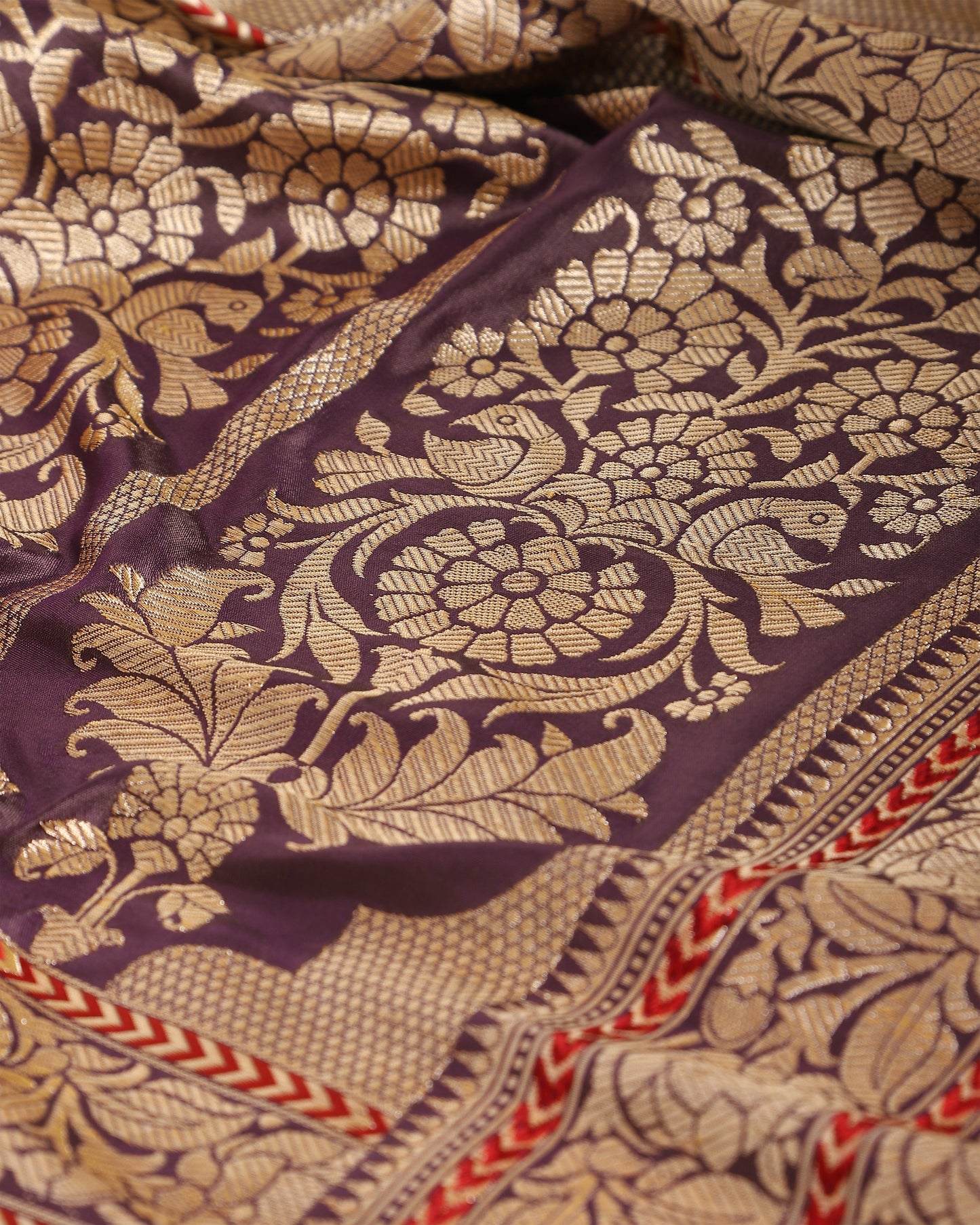 Bagh Kadwa Silk Saree